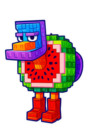 Huge Rainbow Giraffa Celeste