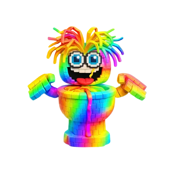 Rainbow Spaghetti Tualetti