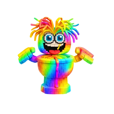 Rainbow Spaghetti Tualetti