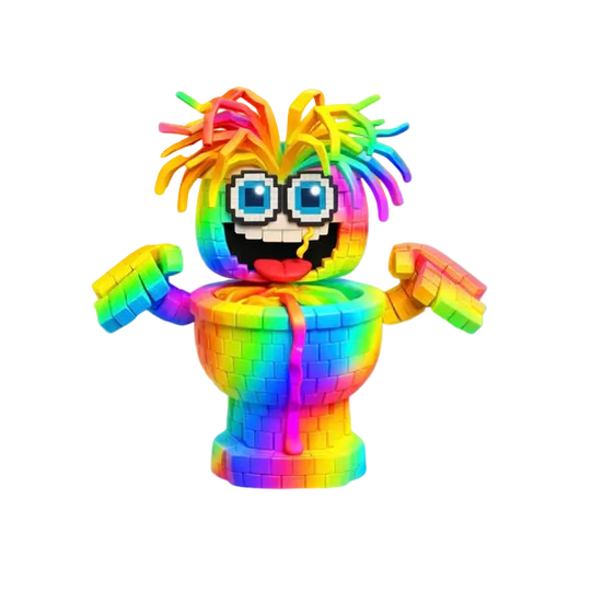 Rainbow Spaghetti Tualetti