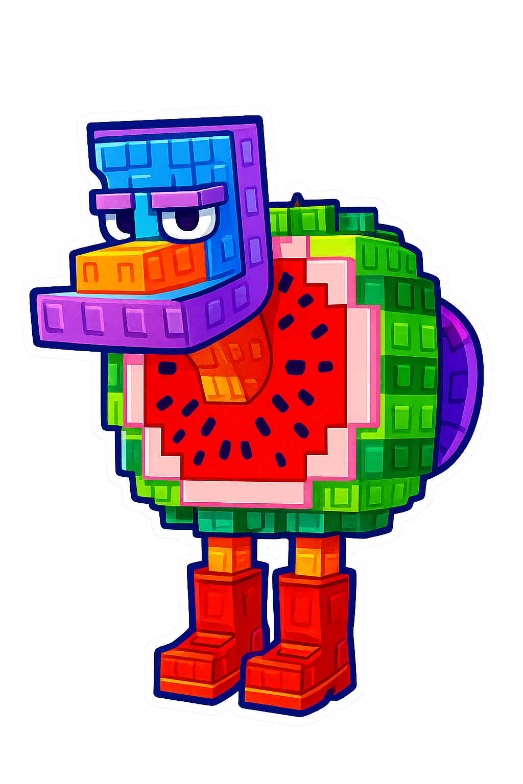 Huge Rainbow Giraffa Celeste