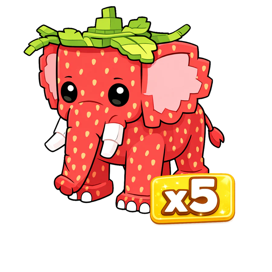 x5 Strawberry Elephant