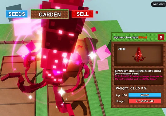 Huge Nightmare Ruby Squid